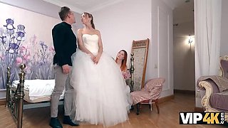 Russian Bride Polly Yangs Cheats Before Wedding in Hot Threesome with Strangers - HD 1080p