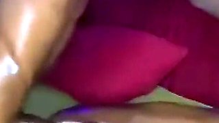 Oiled up Hard Fuck for Ebony Teen
