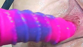 Far Spread Pussy Fucked by Machine 328 F