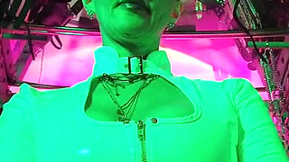 Dominatrix Eva Latex Solo Facesitting Femdom Panties Big Ass MILF BDSM Fetish Hot Heels Gonzo White Pvc Dress