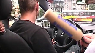 German Lady Sucked His Cock and Made Him Cum with Her Hands