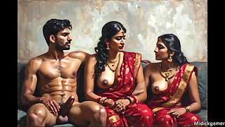 Sharing indian girl friend with my colleagues desi office sex threesome