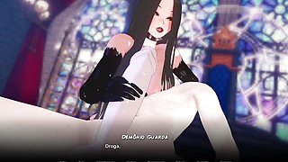 TWISTED WORLD Remake #3: Demon princess gives me a hot handjob