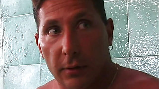 She Washes Him Before a Great Anal Fuck in the Bathroom