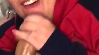 Step-sister, 18, Takes a Big Load of Cum in Her Mouth