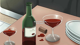 Stepbrother Couldn't Resist - Filled His Stepsister Deep With Cum After a Bottle of Wine Led to Hot Forbidden Passion!