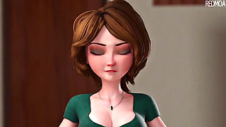 Animation sex with A milf sexy laday in her home 🏠