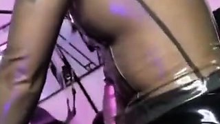 Hot brunette from squirt masturbating on webcam
