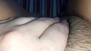 I Masturbate My Innocent Unshaven Pussy While My Parents Are at Work