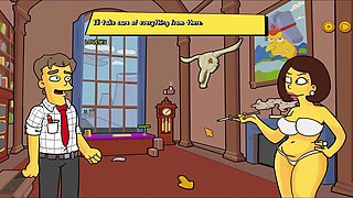 Ample bouncy bubble butt in the Simpsons Burns Mansion by Loveskysan69real
