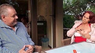 Exotic Tracy Gets Creampied & Bred While Cuckold Hubby Watches - Big Tits MILF Threesome