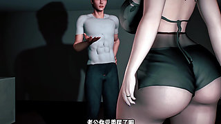 3D Huge Boobs Slut Cheating with Her Fat Big Dick Boss