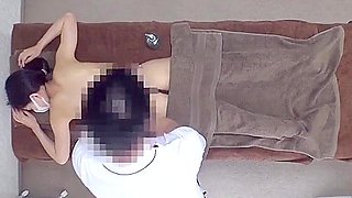 A Cool-looking Black-haired Slender Beauty Also Has Her Sensitive Small Breasts And Pussy Treated With Double, And She Lifts Her Hips