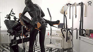 Anal Inspection of the Rubberdoll Maid in the Clinic