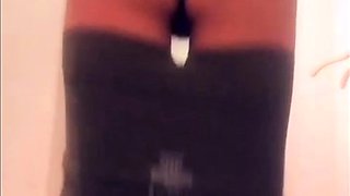 Solo booty assed babe ass toying masturbation in hi def