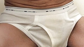 I put on a brand new pair of briefs and ejaculated inside (for the second time!).