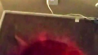 Redhead tinder slut gets facial and swallows