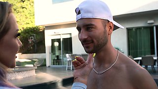 Poolside Encounter