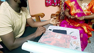 Housewife pleases correspondence and let him fuck for her stepson's delayed school fees.- tamil clear audio with moaning