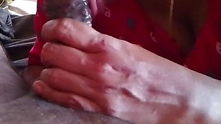 Thrissur Malayalee nurse sucks her friend's cock to make him happy and milk out
