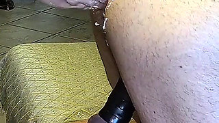 Anal Destruction with a Monster Dildo