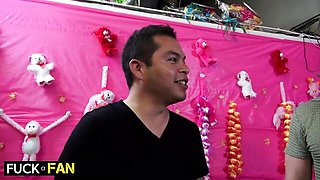 Handjob video with delicate Nikki Sexx and Samantha 38G from Fuck A Fan