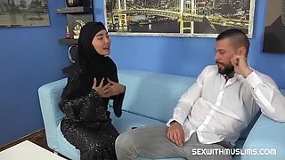Hot Hijab Brunette Allison Sweet Pays For Visa With Sexy Body - Blowjob & Doggy Style With Angelo Godshack