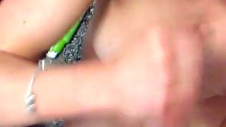 Cute stepsister sucks your cock to borrow your car