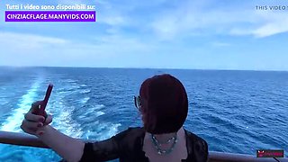 Italian MILF Squirts and Fucks Rough with Deep Throat Action