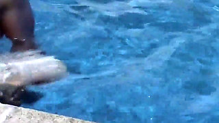 Swingers and porn stars have a pool side orgy