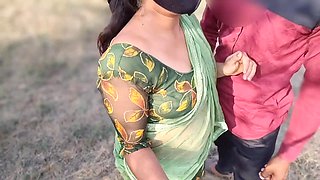 Hindi Jungle Vlog, Desi Beautiful Bhabhi Went to Make a Vlog in the Jungle with Brother-in-law