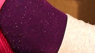 Dirty Socks & Slipper Tease - Worn Workout Look