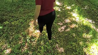 Bouncy Tits Outdoor Action - Public Nudity & Hardcore Pounding in Woods