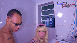 The Guy Comes From Behind and Fucks the Hottie on Top of the Washer