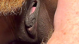 Perfect Anal Creampie - Slim Black Girl Gets Pussy and Ass Fucked From Her White Daddy