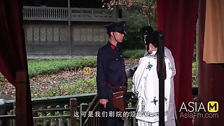 Asian women decided to arrange group sex in costumes