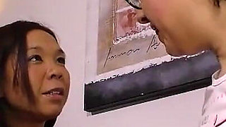 Asian MILF with European Friend Suck and Fuck Big Cock