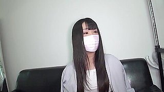 Fun time with japanese masked young student 18+ girl