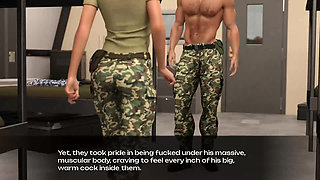 a man fuck many in his office