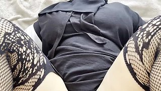 Arab Stepmom Lux Eva Seduces Stepson in Sexy Red Pantyhose - Hot Creampie Fuck