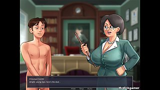 Summertime Saga Anon Gets His Dick Hard in Front of His College Teacher
