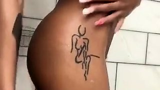 Hot Black Maid Does Some Webcam Black and Ebony