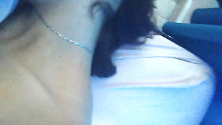 Sex in the morning. Slut wife gets milk on her back in a morning show