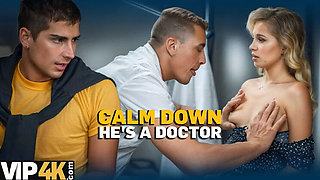 Hot Blonde Doctor Plays With My Tits & Pussy in 4K HD - Cheating Wife Fuck