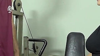 Sex in the Gym with Blonde with Big Tits