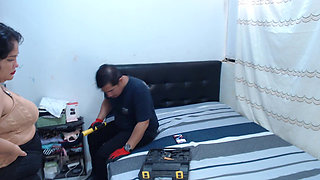 I Disconnected the Internet Cable so the Technician Could Come to My House and Seduce Him to See if I Could Fuck Him