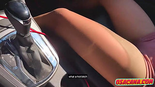 Eating the young girl inside the car in the woods