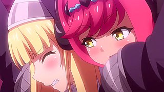 Hentai Exorcist Nun Charlotte: Busty Virgin Nun Gets Fucked By a Devil Girl, Then DP-ed in a Gangbang