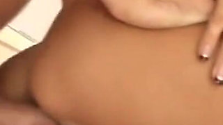Busty blonde with hairy pussy is fucked good