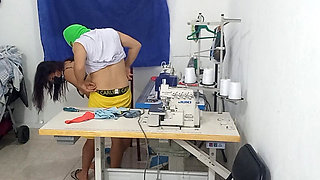 A SEAMSTRESS HAS A SENSUAL ADVENTURE WITH HER CO-WORKER